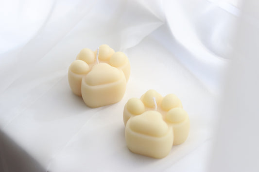 Cat Paw Candle, Pillar Candle: Natural Soy Wax