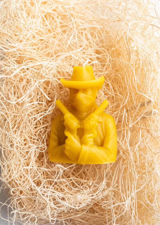 Cowboy Candle: 100% Pure Beeswax